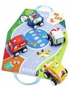 Voitures à rétrofriction et circuit lavable - Hape