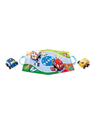 Voitures à rétrofriction et circuit lavable - Hape