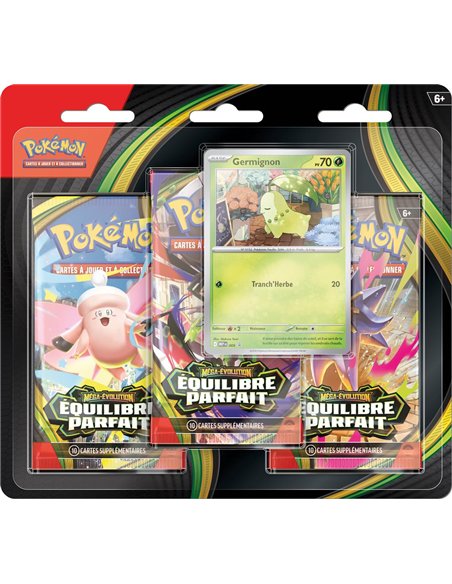 Pokémon ME03 : pack 3 boosters méga évolution équilibre parfait