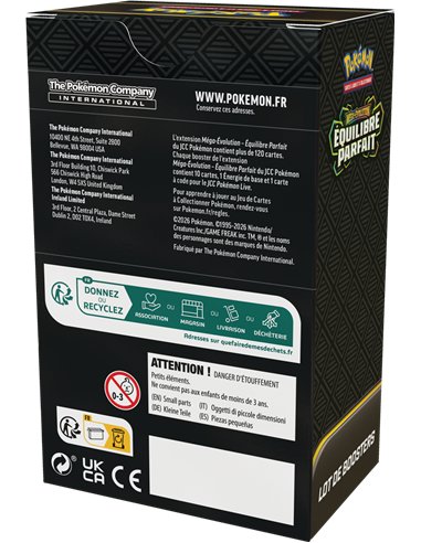 Pokémon ME03 : bundle 6 boosters méga évolutions équilibre parfait