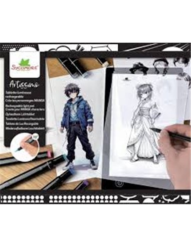 Tablette Lumineuse Rechargeable XL Manga - Sycomore