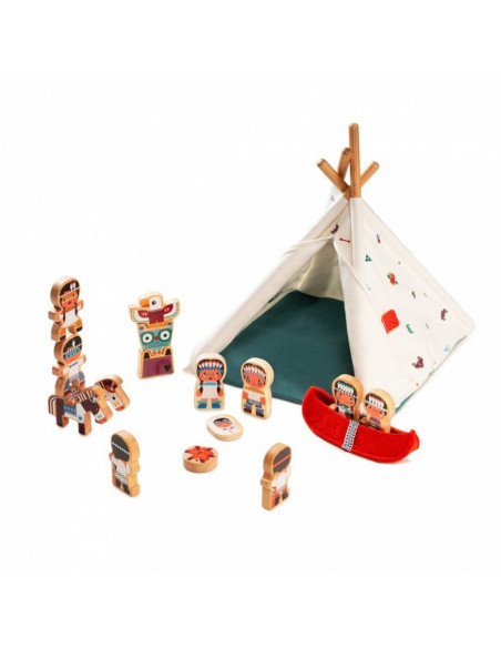 Le tipi et les indiens