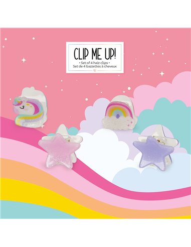 Set de 4 Mini Barrettes à Cheveux Unicorn - Clip me up! - Licorne - Legami