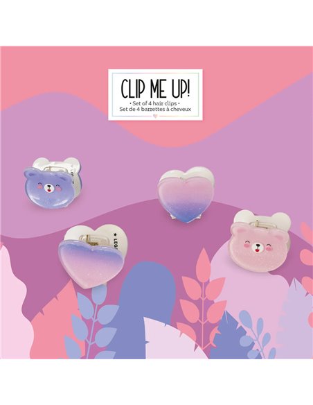 Set de 4 Mini Barrettes à Cheveux Teddy - Clip me up! - Legami