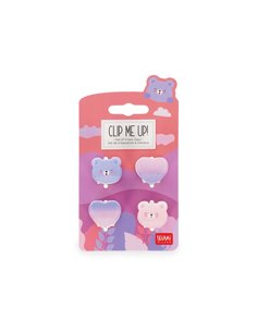 Set de 4 Mini Barrettes à Cheveux Teddy - Clip me up! - Legami