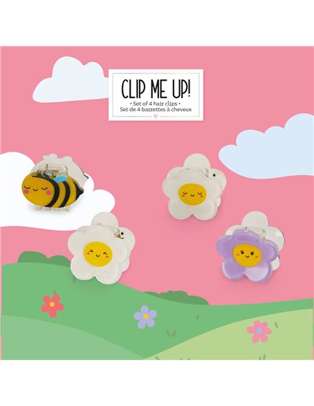 Set de 4 Mini Barrettes à Cheveux Bee - Clip me up! - Legami