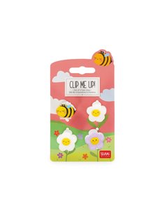 Set de 4 Mini Barrettes à Cheveux Bee - Clip me up! - Legami