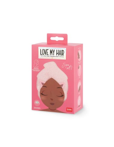 Serviette Turban à Cheveux Kitty - Love My Hair - Legami