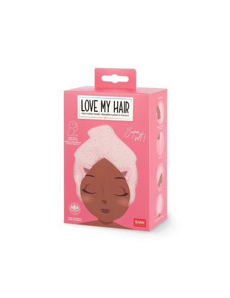 Serviette Turban à Cheveux Kitty - Love My Hair - Legami