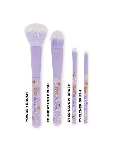 Set de 4 Pinceaux de Maquillage Bee - Oh My Glow! - Legami
