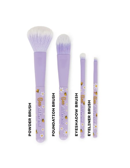 Set de 4 Pinceaux de Maquillage Bee - Oh My Glow! - Legami