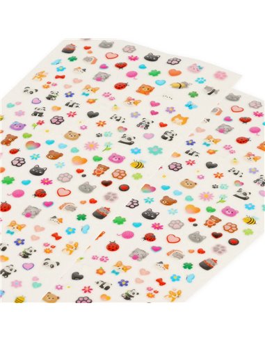 Stickers Pour Ongles Cute Animals - Nail Stickers - Legami