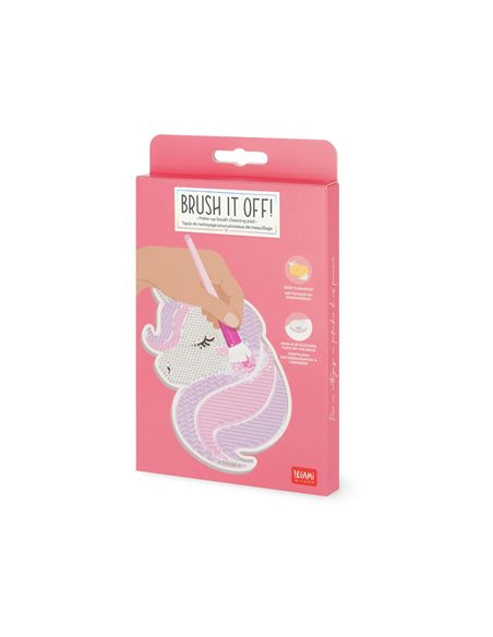 Tapis de Nettoyage pour Pinceaux de Maquillage Unicorn - Brush it Off! - Legami