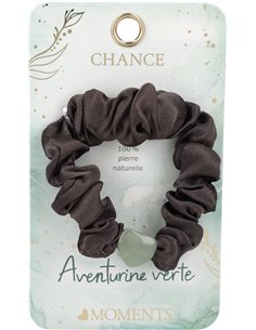 Heart Moments Scrunchie pierre précieuse - aventurine verte
