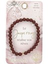 Heart Moments pierre précieuse Bracelet - le jaspe rouge