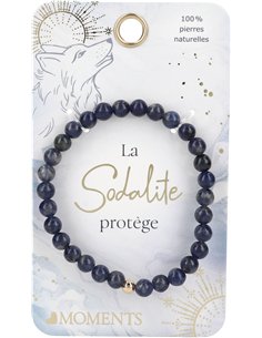 Heart Moments pierre précieuse Bracelet - la sodalite