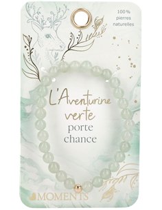 Heart Moments pierre précieuse Bracelet - l'aventurine verte