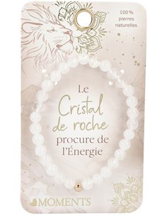 Heart Moments pierre précieuse Bracelet - le cristal de roche