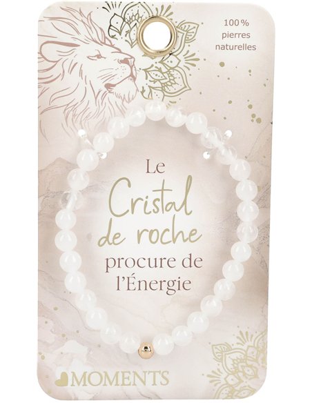 Heart Moments pierre précieuse Bracelet - le cristal de roche