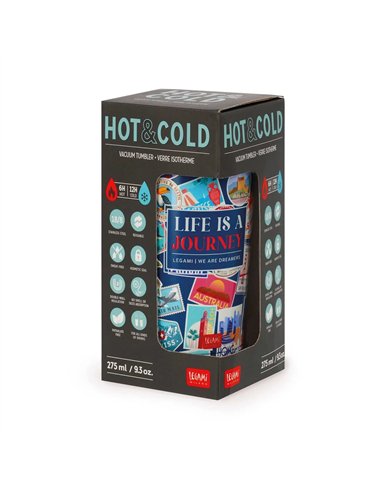 HOT & COLD - VERRE ISOTHERME - TRAVEL - Legami