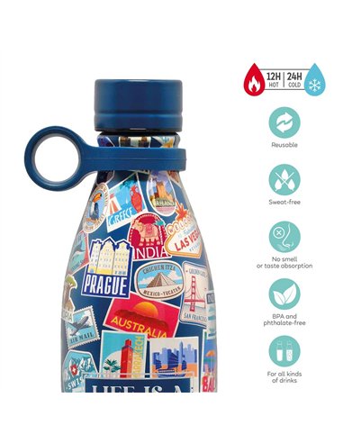 HOT & COLD - GOURDE THERMIQUE - TRAVEL 800ml - LEGAMI