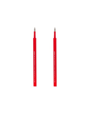Set de 2 Recharges pour Stylo à Encre Gel - Lovely Friends - rouge - LEGAMI