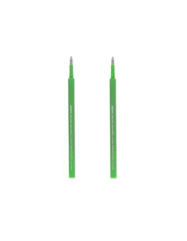Set de 2 Recharges pour Stylo à Encre Gel - Lovely Friends - vert - LEGAMI