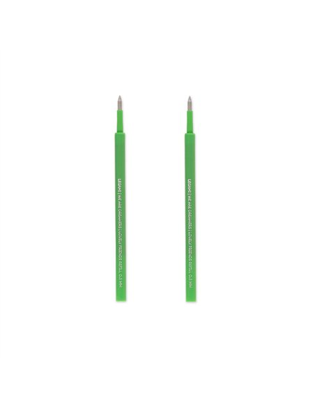 Set de 2 Recharges pour Stylo à Encre Gel - Lovely Friends - vert - LEGAMI