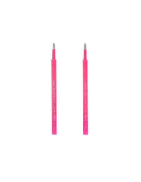 Set de 2 Recharges pour Stylo à Encre Gel - Lovely Friends - rose - LEGAMI