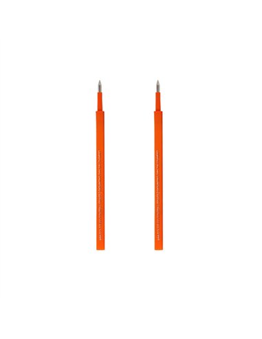 Set de 2 Recharges pour Stylo à Encre Gel - Lovely Friends - orange - LEGAMI