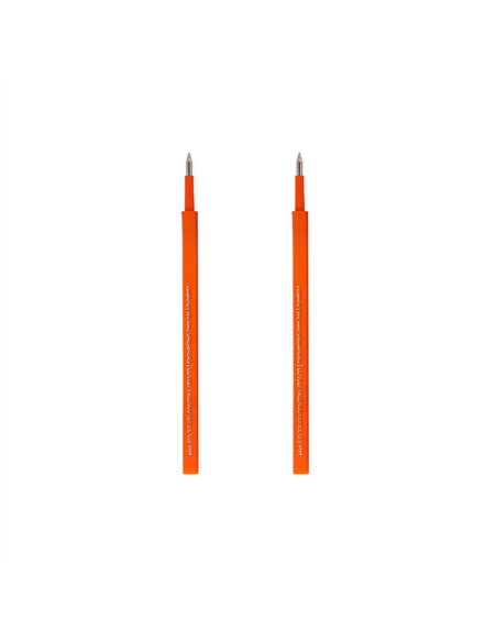 Set de 2 Recharges pour Stylo à Encre Gel - Lovely Friends - orange - LEGAMI