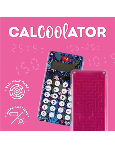 Calculatrice avec Labyrinthe au Dos Flora - Calcoolator - Legami