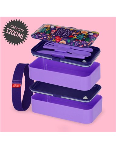 LUNCH BOX - BOÎTE REPAS - FLOWERS - Legami
