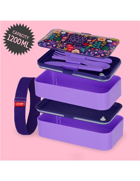 LUNCH BOX - BOÎTE REPAS - FLOWERS - Legami