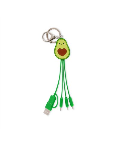 Câble 6-en-1 de Charge Porte-Clés Avocado - Link Up - Legami