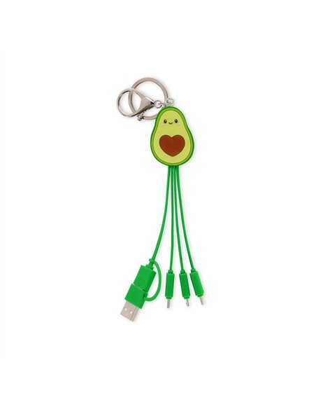 Câble 6-en-1 de Charge Porte-Clés Avocado - Link Up - Legami