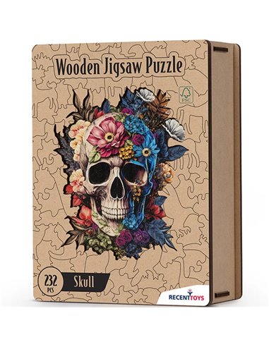 Puzzle en Bois Crâne 232 pcs - Recent Toys