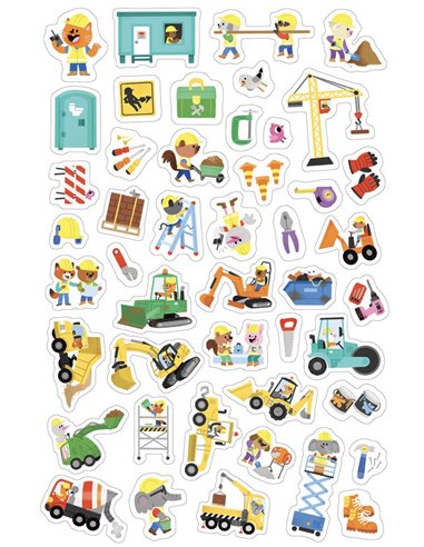 MON PETIT COFFRET AIMANTÉ - LE CHANTIER - Auzou
