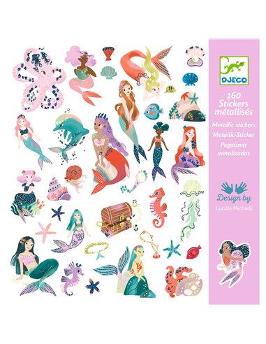 Stickers textures Scintillantes Sirenes Djeco