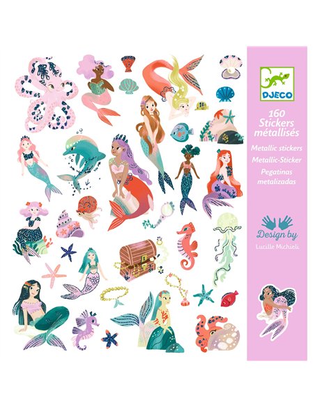 Stickers textures Scintillantes Sirenes Djeco