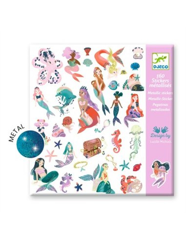 Stickers textures Scintillantes Sirenes Djeco