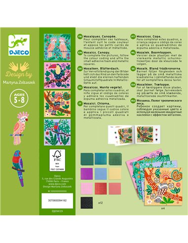 Coffret mosaiques Canopee Djeco