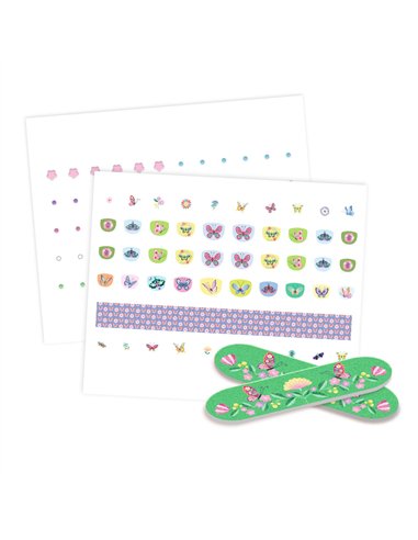 Nails stickers Papillons de printemps Djeco