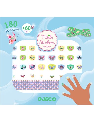 Nails stickers Papillons de printemps Djeco