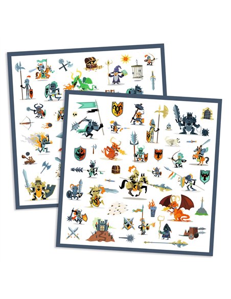 Stickers papier Chevaliers Djeco