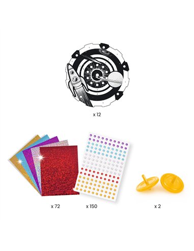 Toupies DIY Hypno cosmos Djeco