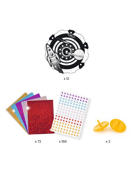 Toupies DIY Hypno cosmos Djeco