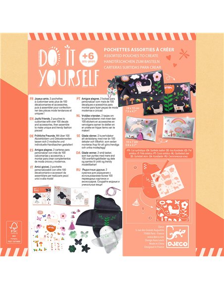 Pochettes DIY Joyeux amis Djeco
