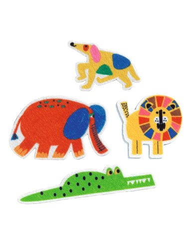 60 gommettes en feutrine - Des animaux partout ! Djeco