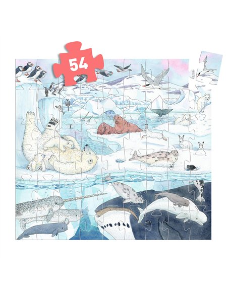 Puzzle silhouette Douceur polaire - 54 pcs - Djeco